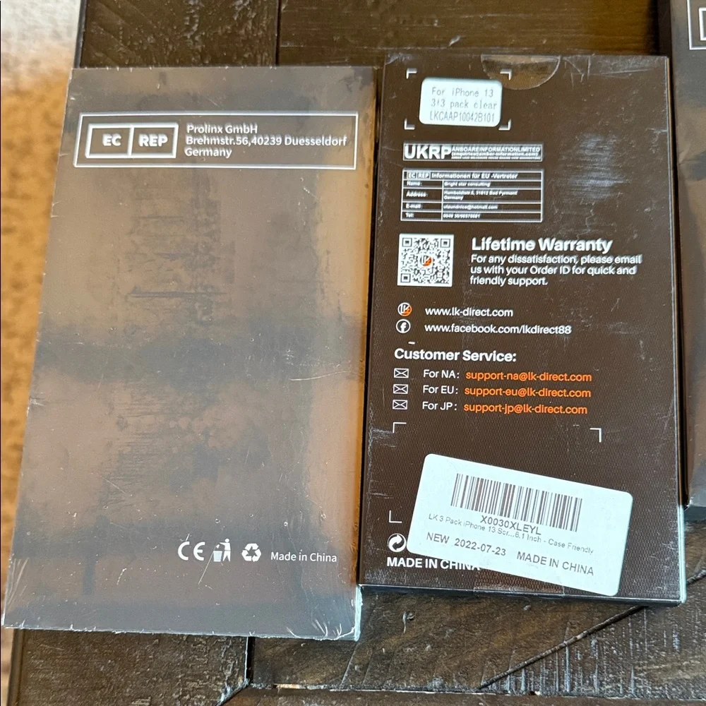 Tempered Glass Screen Protector - Black